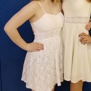 Short white dress